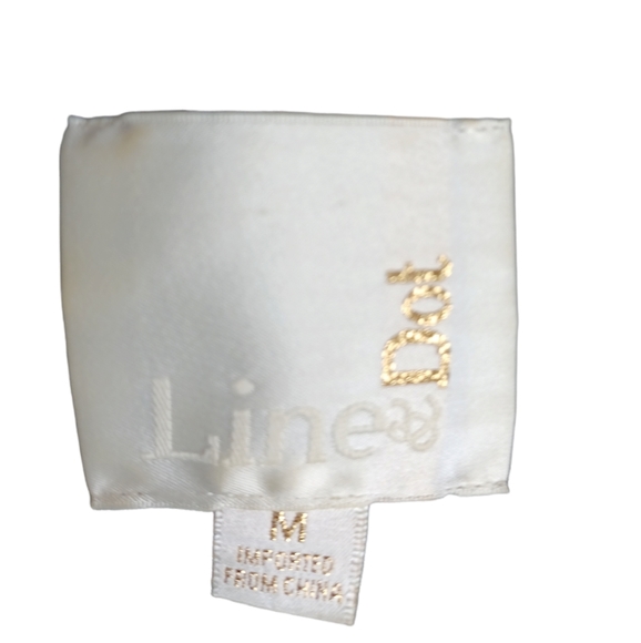 Line & Dot Sleeveless Black Lambskin Aline Dress Medium - Picture 10 of 12